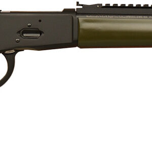 Gforce Arms GFLVR357OD Saddlehorn  357 Mag 10+1 16.50" Black Steel Barrel, Black Picatinny Rail Aluminum Receiver, Fixed Green Synthetic Stock