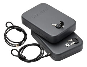 SnapSafe 75201 Lock Box  Large Key Entry Black Steel 9.50" L x 6.50" W x 1.75" D 2pk