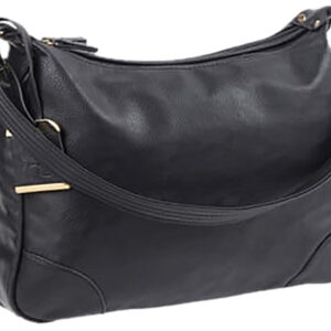 Bulldog BDP010 Hobo Purse w/Holster Black Leather for Most Small Autos & Revolvers Ambidextrous Hand