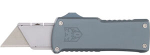COBRATEC OTF UTILITY KNIFE - GRAY 5.1" OAL LENGTH