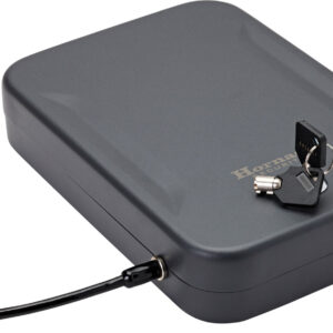 Hornady 95210 Lock Box XL Key Entry Black Steel Holds 1 Handgun 10" L x 7" W x 2" D
