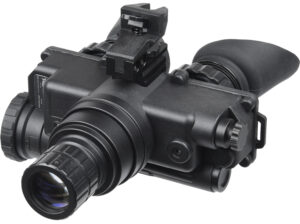AGM Global Vision 12W7P122153211 Wolf-7 PRO NL1 Night Vision Goggles Black 1x 27mm, Generation 2+ Level 1, 45-54 lp/mm Resolution, Green Filter