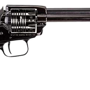 Heritage Mfg RR22B6ECSS Rough Rider Independence Day 22 LR 6 Shot 6.50" Black Oxide Barrel & Frame, Black Oxide w/Engraved US Flag Cylinder, Custom Designed US Flag w/Soldier Grips
