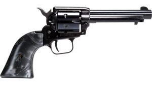 Heritage Mfg RR22B4BP Rough Rider 22 LR 6 Shot, 4.75" Black Oxide Steel Barrel, Black Oxide Zinc Alloy Frame, Black Oxide Cylinder, Black Pearl Grip, Manual Safety, Exposed Hammer