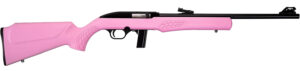 Rossi RS22L1811P RS22 Full Size 22 LR 10+1 18" Matte Black Steel Barrel, Matte Black Grooved Aluminum Receiver, Pink Synthetic Fixed Stock
