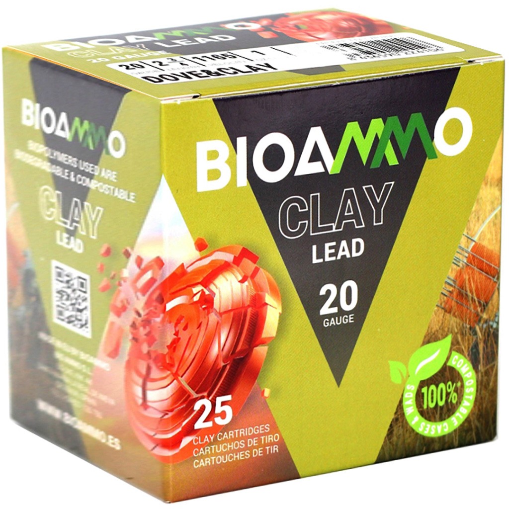 BioAmmo Clay 20 Gauge 2-3/4” Ammo 1 oz #9 Lead Shot