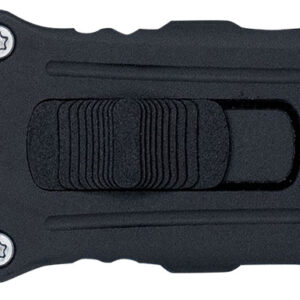 CobraTec Knives CTOTFUKSBBLK Utility OTF Aluminum Blade, 3.38" Black Anodized Aluminum Handle