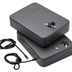 SnapSafe 75221 Lock Box 2XL Key Entry Black Steel 11.50" L x 8.50" W x 2.50" D 2pk