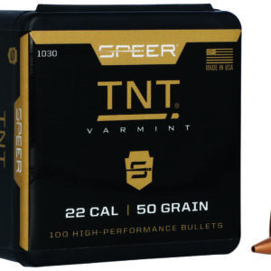 Speer 1030 TNT 22Cal 50gr Jacketed Hollow Point 100 Per Box/5 Case