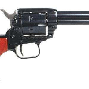 Heritage Mfg RR22B4 Rough Rider 22 LR 6 Shot, 4.75" Black Steel Barrel, Black Zinc Alloy Frame, Black Cylinder Cocobolo Grip, Hammer/Thumb Safety, Exposed Hammer